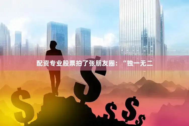 配资专业股票拍了张朋友圈：“独一无二